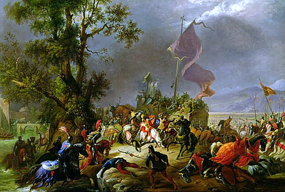 Битва під Леньяно на картині Массімо д'Азеліо