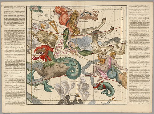 Plate 2 of Ignace-Gaston Pardies's celestial atlas