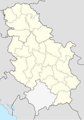Poloha mesta v Srbsku