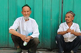 Два уйгуры з Турфанскай акругі.