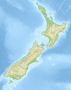Вакатіпу. Карта розташування: Нова Зеландія