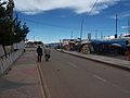 Atardecer en el puerto de Puno en el Lago Titicaca