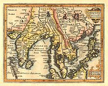 Bản đồ Đông Nam Á năm 1609, sông Mekong và thượng nguồn của nó tại Vân Nam được người phương Tây gọi là Cochinchina (tức là Cochin Trung Quốc) để phân biệt với địa danh Cochin nằm ở bờ tây nam Ấn Độ (trong bản đồ).