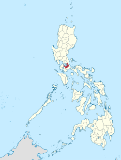 جانمای استان لاگونا در نقشه فیلیپین