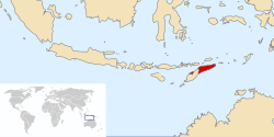 Timor-Lesten Demokratine Tazovaldkund Repúblika Demokrátika Timor Lorosa'e (tetuman kel') República Democrática de Timor-Leste (port.)