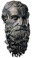Cabeça de filósofo, c. 460−450 a.C., Museu Nacional da Magna Grécia