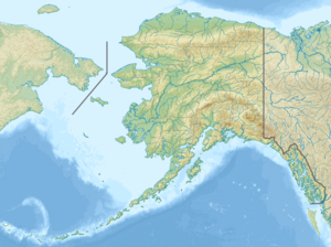 Деналі. Карта розташування: Аляска