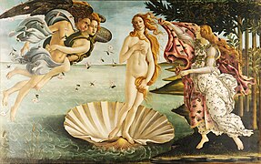 El Nacimiento de Venus (Botticelli).