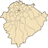 Carte de la wilaya de Tiaret