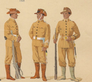 Reggimento di cacciatori nel 1910, i soldati usano questa uniforme nella Campagna del Contestado, 1912.