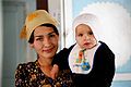 یک زن تاجیک و کودکش