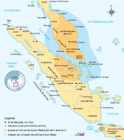 Lokasi Kesultanan Melaka