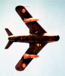 MiG-17, ett flygplan från Egyptens flygvapen.