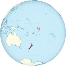 New Zealand on the globe (Tokelau special) (small islands magnified) (Polynesia centered).svg