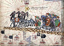 Caravana de Marco Polo no Atlas Catalão