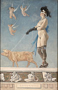 Pornokratès (1878), de Félicien Rops, colección Mabille, Rhode-Saint-Genèse