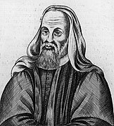 Pelagio, cuyas doctrinas fueron consideradas heréticas (pelagianismo).