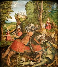 Leonhard Beck, (vers 1480-1542), Saint Georges et le dragon.
