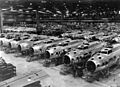 Boeing B-17 Flying Fortress bombers under construction, c. 1942