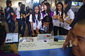 Students queues at the Wikipedia registration booth.