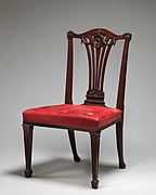 Chaise, vers 1772, New York, Metropolitan Museum of Art.