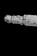 天和核心舱装备的柔性太阳翼展开过程效果图，核心舱的部署标志着空间站关键技术验证阶段的开始（2021年4月29日）