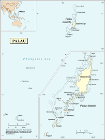 Kart over Palau