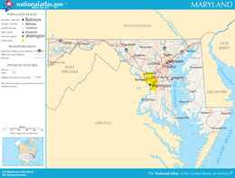 Maryland – Mappa