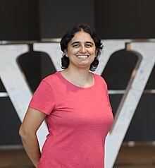 María Sefidari in 2023 during Wikimania