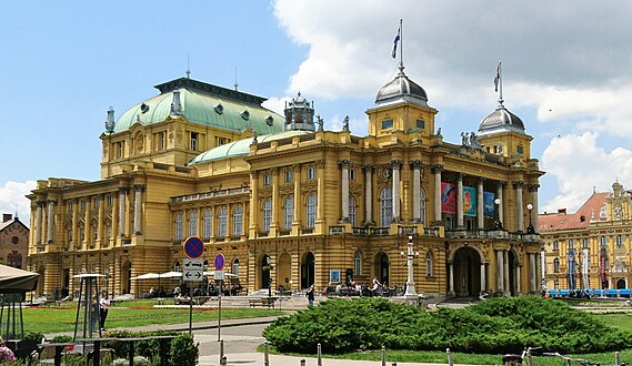 Croatian National Theater in Zagreb, Croatia (2018)