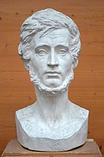 Bust of Adam Mickiewicz by french sculptor David d'Angers (1835).