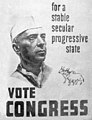 Nehru kiel ĉefa kandidato de la Barata Nacia Kongreso, balotadoj de 1951-52.