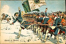 Pruska pešadija u bici kod Molvica, 1741