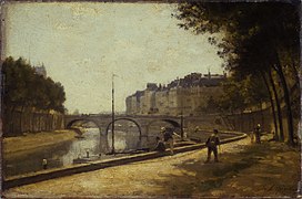 Le Pont Saint-Michel, vers 1880, Stanislas Lépine, musée Carnavalet, Paris.