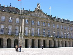 Pazo de Raxoi, a casa do concello de Santiago de Compostela