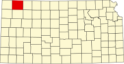 Vị trí quận Rawlins trong tiểu bang Kansas ở Hoa Kỳ