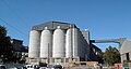 Grain storage silos near Newcastle