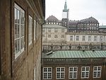 Slottet sett från Danmarks nationalmuseum.
