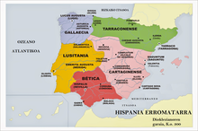 Поділ іспанських провінцій у 293-406 роках