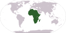 Աֆրիկան աշխարհի քարտեզին