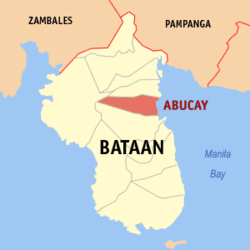 Mapa ning Bataan ampong Abucay ilage
