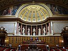 Зал заседаний (Полуциркуль) Сената Франции