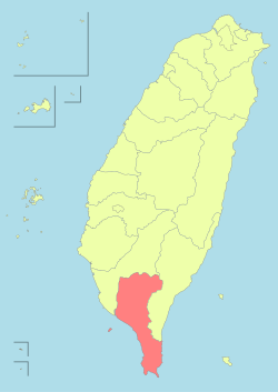Pingtung County in Taiwan