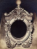 Photo of a plaster model of an ornamental oeil-de-boeuf for the new Louvre; circa 1856; Metropolitan Museum of Art
