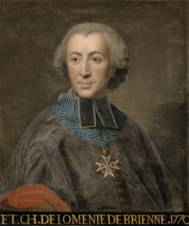 Етьєнн Шарль де Ломені де Брієнн, міністр фінансів в 1787-1788 рр.