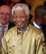 Si Mandela noong ika-90 na kaarawan niya noong 1998.