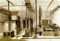 Maschinensaal des ersten Kraftwerks Deutschlands