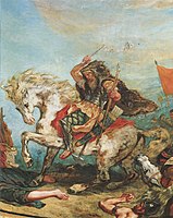 Eugène Delacroix: Attila a hun (freskórészlet)