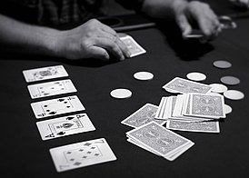 Игра в Texas hold’em, самый популярный вид покера