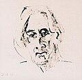 Q1807296 zelfportret door Jan Smalt op 31 december 2003 (Tekening: Jan Smalt) geboren op 13 september 1922 overleden op 15 juli 2006